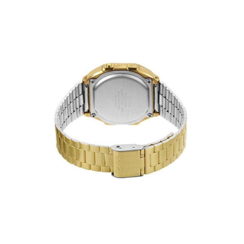 Casio VINTAGE series-A168 100 meters waterproof quartz movement stainless steel strap Japanese and Korean watch women's watch yellow dial A168WG-9BWEF