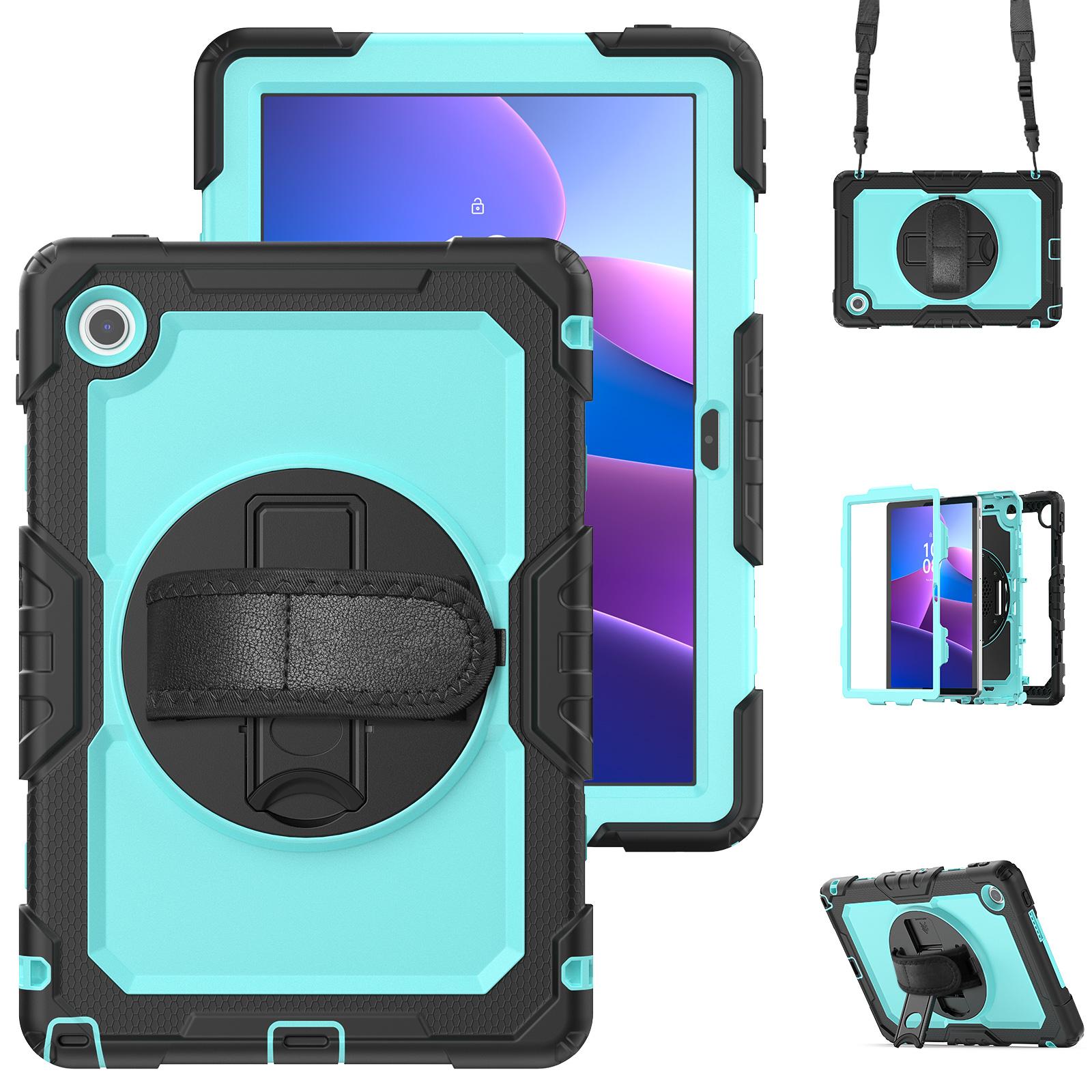 Voor Tab 10.1  TB311FU Schokbestendige Hoes voor Tab K10 2e TB311XU 10.1  Armor Kickstand Cover+Schouderband Tab 10.1 TB-311FU