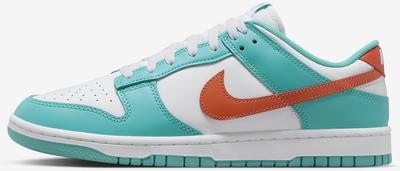 Sneaker Dunk Low Retro weiß/staubiges Kaktusgrün/Weltraumton