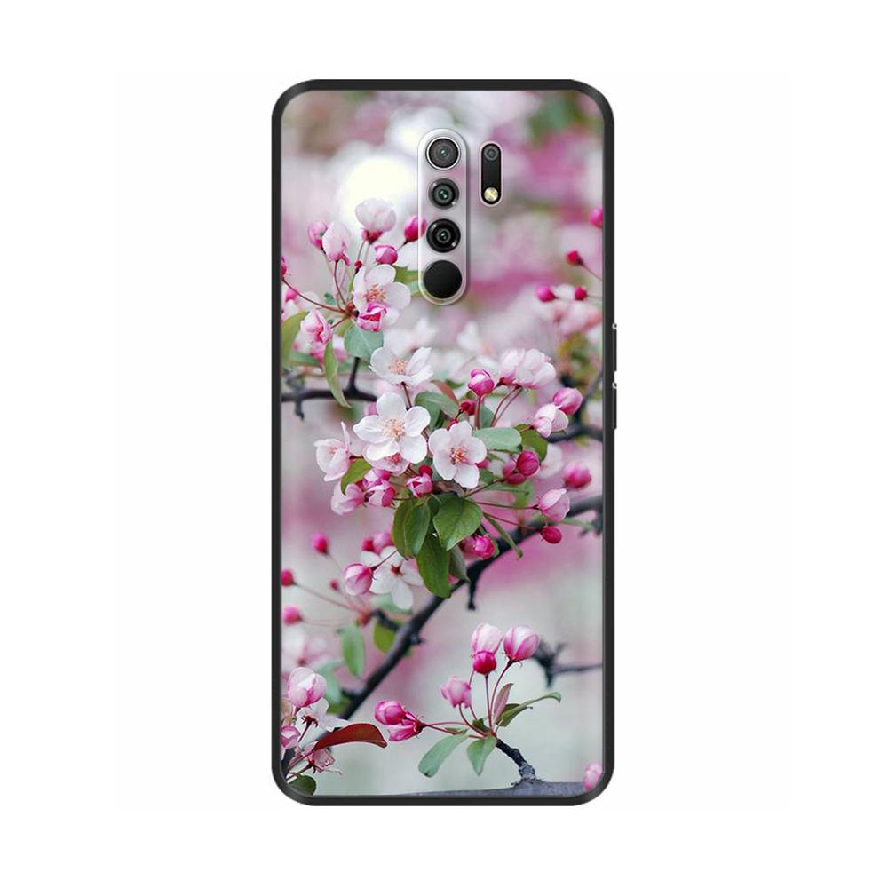 Silicon Case for Xiaomi Redmi 9 Redmi9 Case Back Cover Coque Funda Shell Soft Black TPU Cute Cartoon Phone Bag Bumper Protective