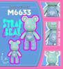 Mengpin Transparent Bear Micro Bricks Puzzle Toy for Kids - Brain Teaser Birthday Gift Figurine