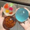 Óleo de Coco Bola Anti-Stress Bola Transparente para Apertar hi Brinquedo Fidget Macio Brinquedos Anti-Estresse Para Crianças e Adultos Exercício de Mão Presente
