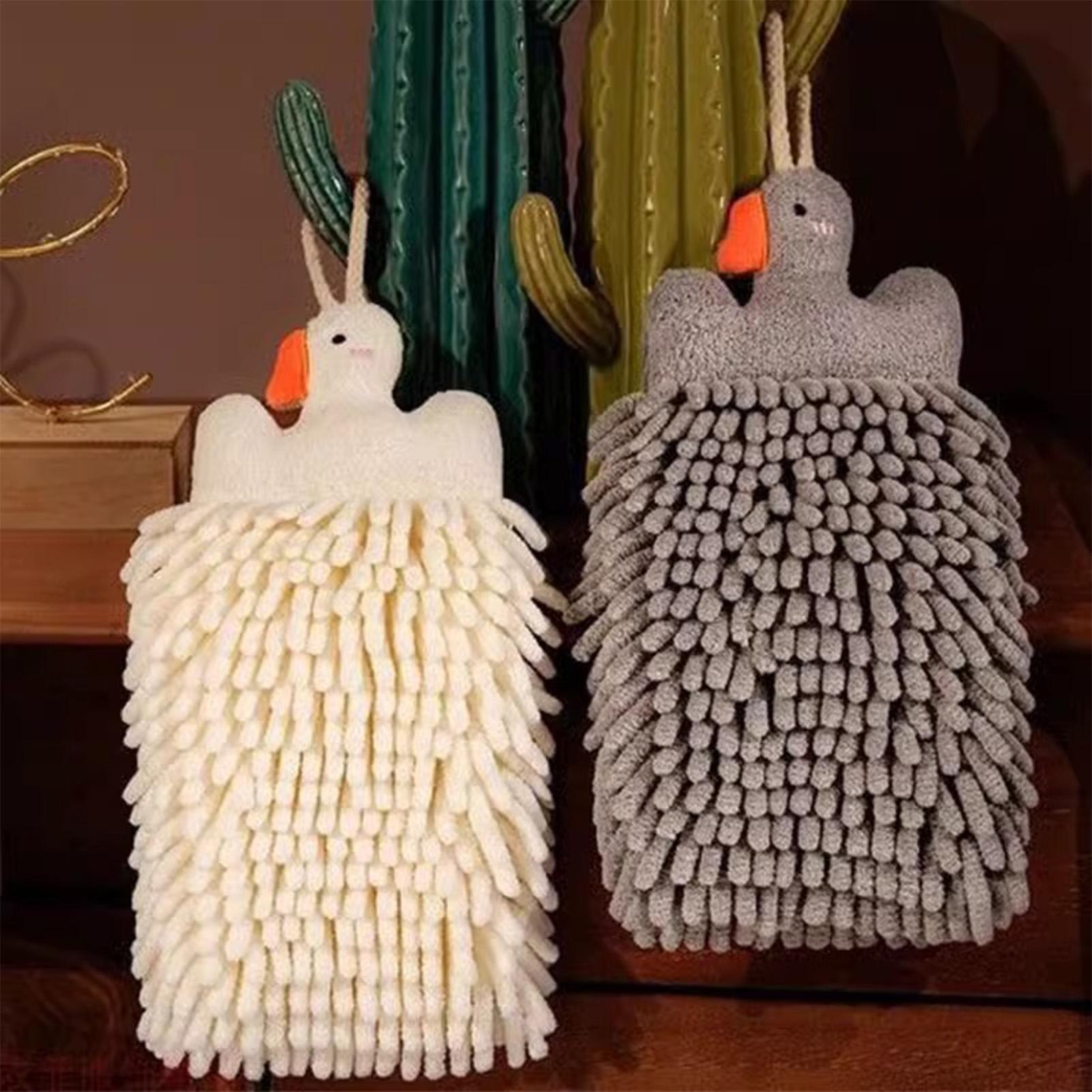 

2pcs Cute Chenille Hand Towel Highly Absorbent Bathroom Kitchen Towel Soft Decorative Towel Quick-Dry Cleaning Cloths CN