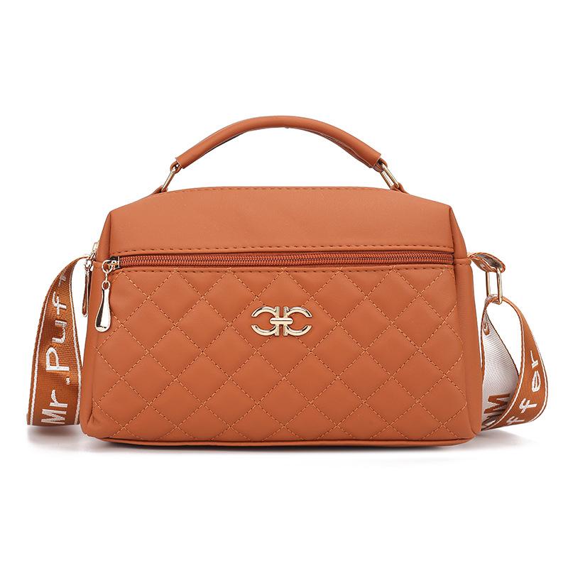 Bag Women's New Women's Portable Crossbody Bag Large Capacity Women's Bag One Shoulder Fashion Soft Leather Mobile Phone Change Bag