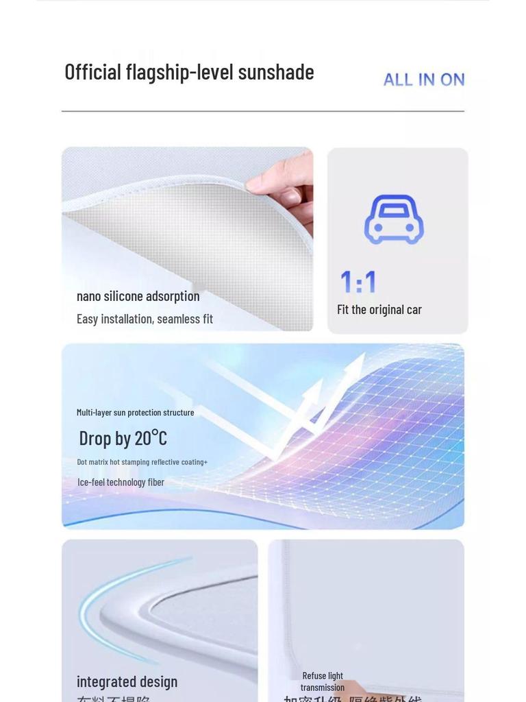 ARCFOX Alpha T5/Koala S/S5 Panoramic Sunroof Sunshade Curtain - Heat Insulating Protection Accessory