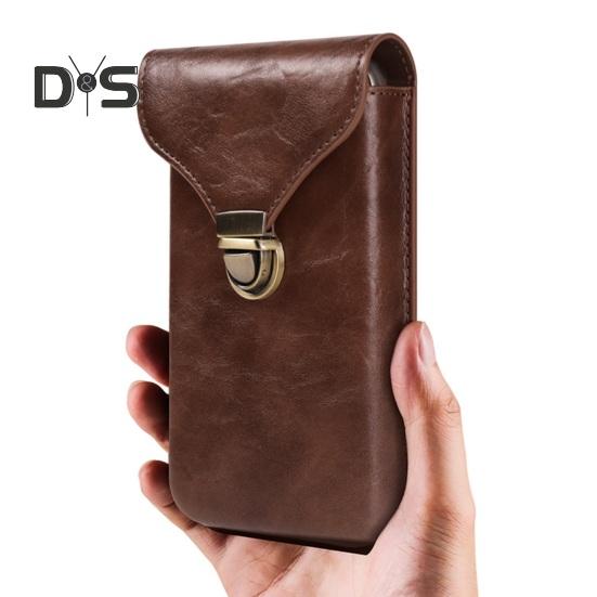 Mobile Phone Belt Bag Cellphone Holster for Blet Smooth Faux Leather Snap Closure Solid Color Regular Fit Portable Men Belt Pouch