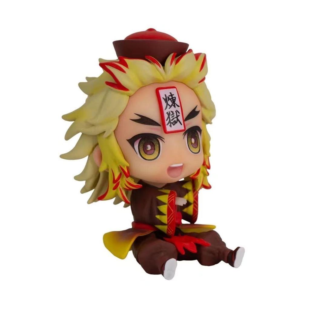 Anime Demo Slayer Q Version Figure Cute Series My Wife Shanyi Kimetsu No Yaiba PVC Car Action Figure Dolls Desktop Decoration