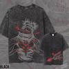 The Piercing Blood Death Painting Heavyweight Vintage Wash Graphic Tee Oversized Urban Streetwear Pump Cover
