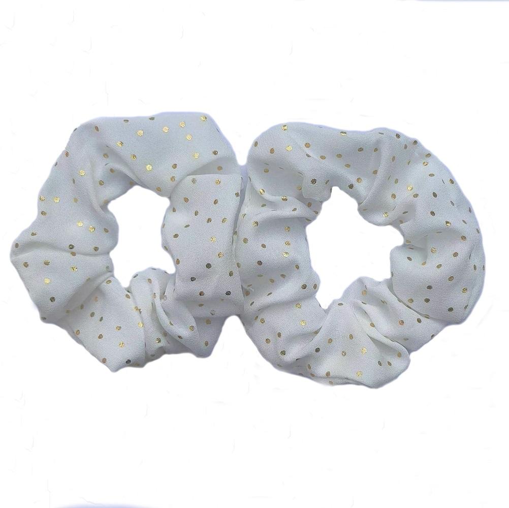 

2 шт. Тканевая резинка для волос с золотым горошком, Резинки для волос, Повязки для волос, Скранчи, Резинки для волос, Веревки, Держатель для хвостика для женщин или девочек