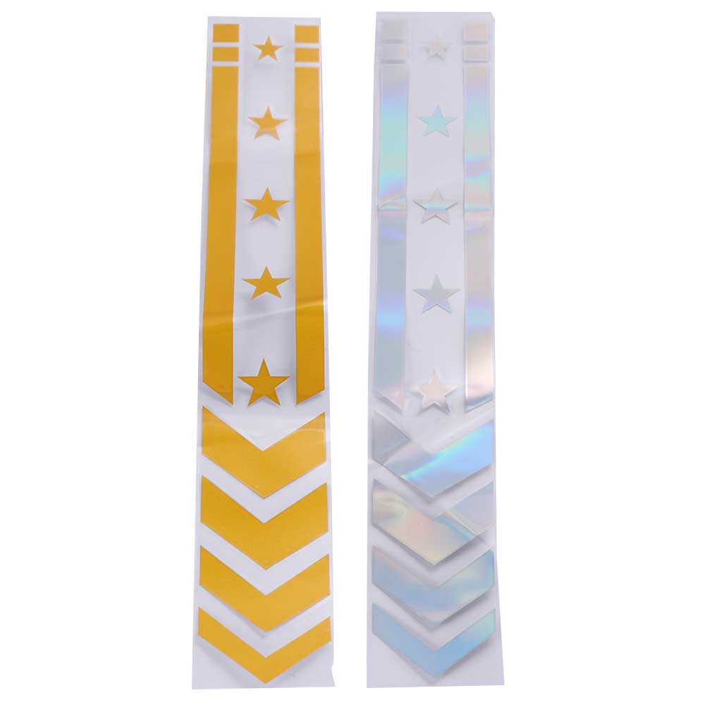 Accessories Motorbike Fender Tape Stickers Safety Warning Tape Motorcycle Fender Stickers Striped Reflective Stickers