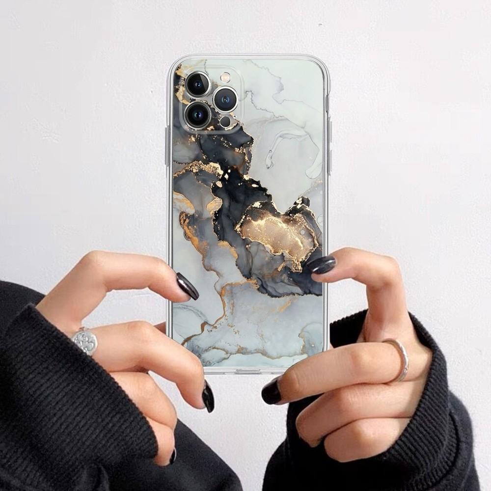 Marble Art Fashion Pattern Phone Case for iPhone 16 15 8 7 6 6S Plus X SE XR XS 14 11 12 13 Mini Pro Max Mobile Case