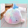 Charming Colorful Whale Plush Toy Soft Dolphin Animal Pillow For Kids And Adults