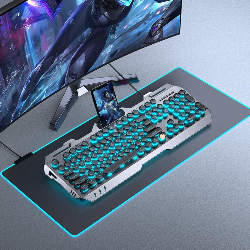 Gaming Keyboard & Mouse Set: True Mechanical Feel, with Headset & Extra Light Option