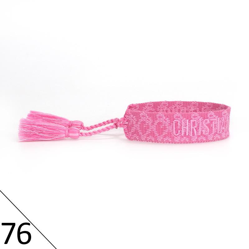 Handmade Embroidered Friendship Bracelet with Tassels for Women