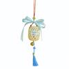 DIY Door Hanging Kit: Dragon Boat Festival Mugwort Bamboo Weaving with Bells and Wind Chime Decoration.