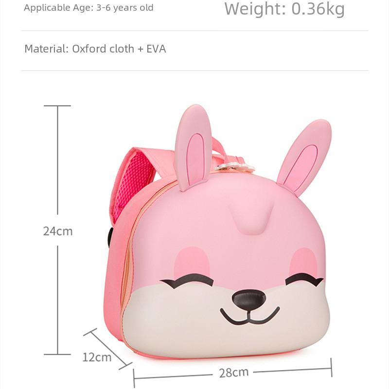 Cute Rabbit Kids School Bag With Eva Material And Breathable Design Toddlers For