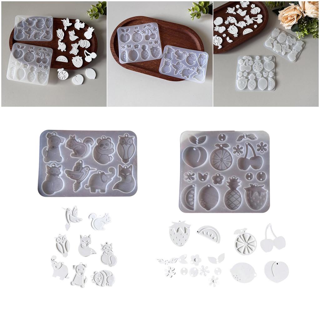 Animal/Fruit Earring Charm Mold Silicone Mould For Handmade Jewelry Crafting Creative DIY Accessories Making