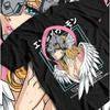 Digimon Adventure Angewomon T-Shirt, Unisex Anime Fan Streetwear Tee, 100% Cotton Casual Short Sleeve Top