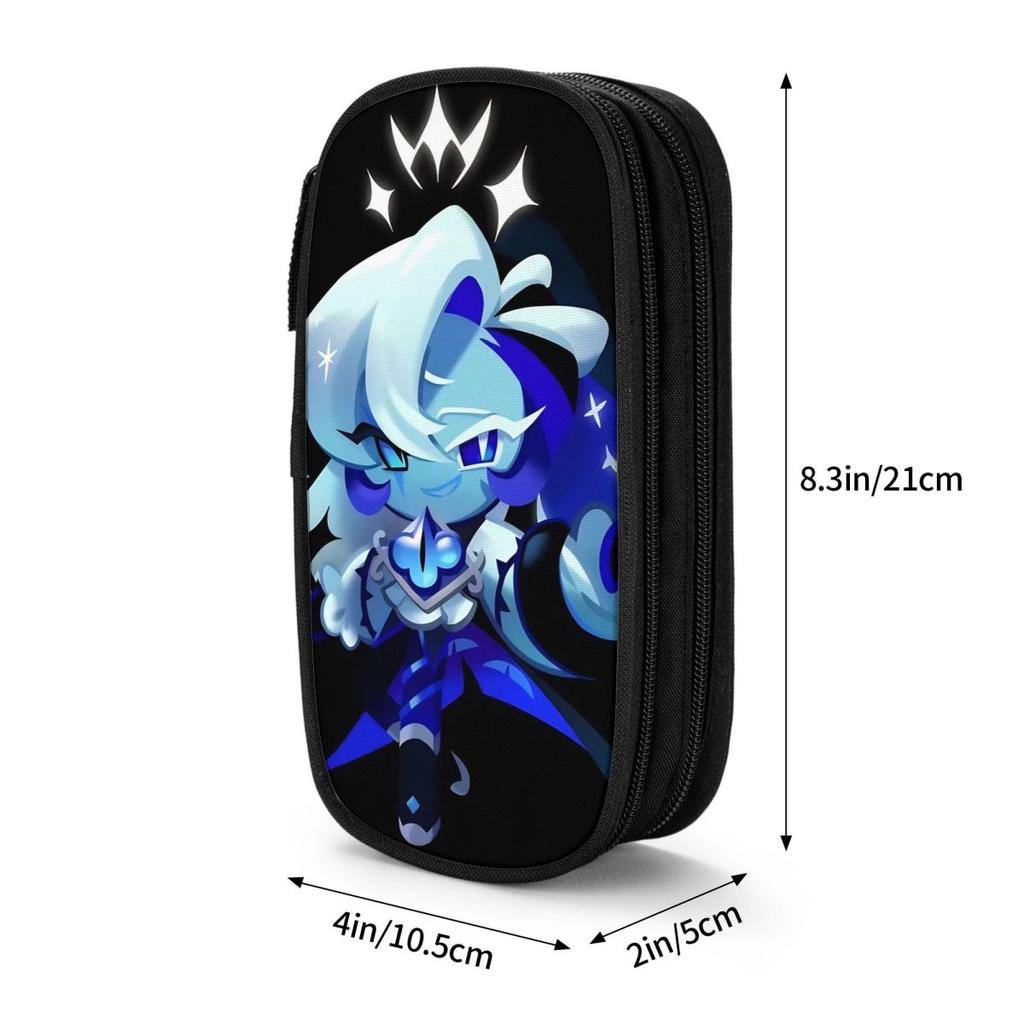 Cute Shadow Milk Cookie Run Kingdom Game Pencil Case CRK Cartoon Pen Box Bag for Student Large Storage Office Gifts Pencilcases