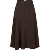 JZ Anna & Co. Elegant A-Line Fishtail Midi Skirt