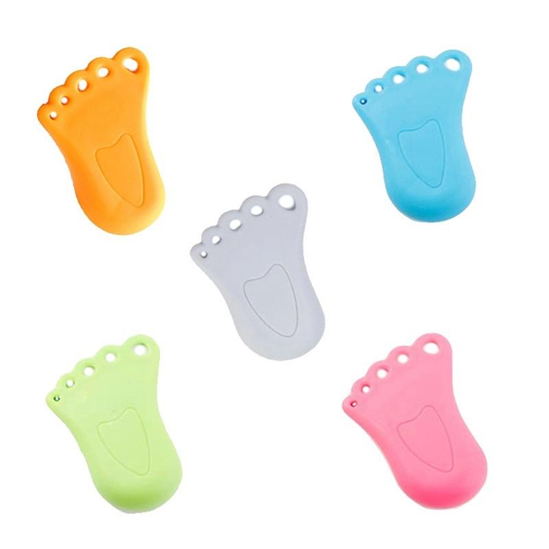 1 Pcs Foot Design Door Stop Wedge Jammer Doorstop Stopper Home Decor Kids Baby()