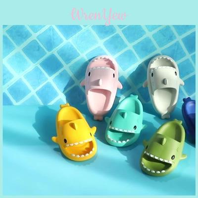Schattige Peuter Cartoon Haaien Antislip Pantoffels Voor Jongens En Meisjes Zachte Ademende Eva Sandalen