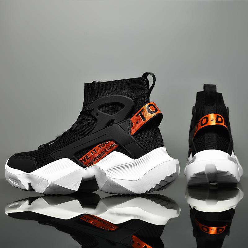 Außenhandel Herren Trend Dad Schuhe 2025 Herbst Fly-Woven High-Top Freizeit Sportschuhe Herren Ultraleicht Übergröße Herrenschuhe