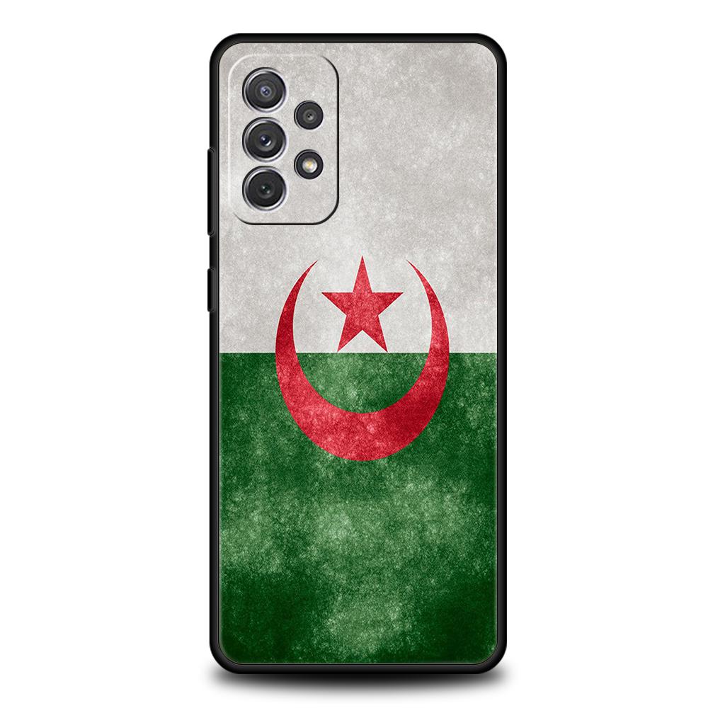 Algeria Flag Phone Case for Samsung Galaxy A15 A14 A25 A54 A34 A51 A71 A72 A73 A32 A52 A52S A11 A21S A31 A41 5G Soft Shell Capas