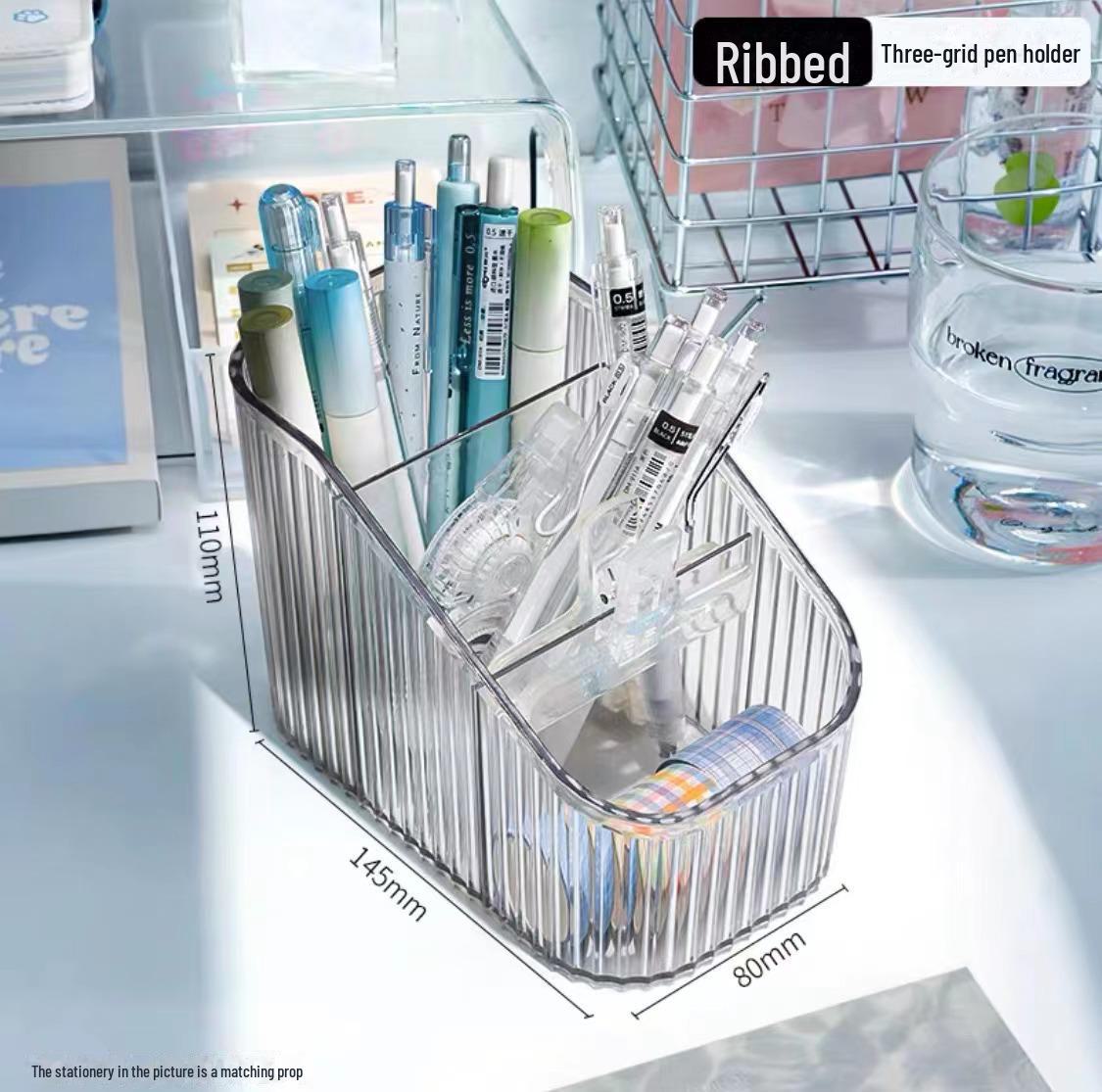 

Прозрачный акриловый многофункциональный держатель для ручек и заметок для рабочего стола