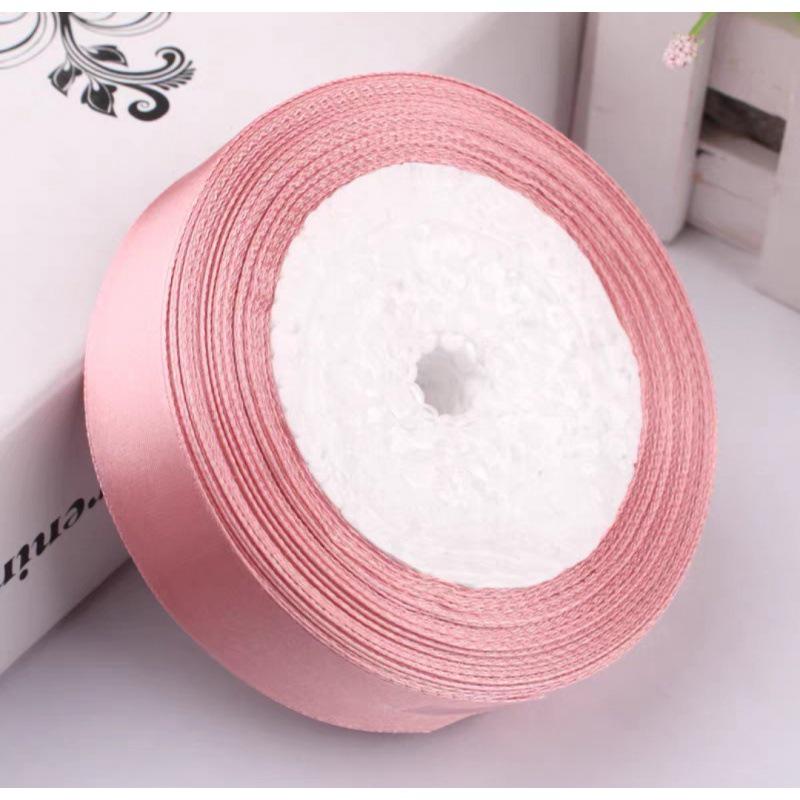 

Пов язка на голову з атласної шовкової стрічки з квітковим візерунком 2,5 см, для подарунка та DIY для торта, поліестерова крафт-стрічка 25 мм 25 yards