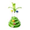 Rotating Ball Cat Track Ball Toy Multi Layer Spring Wand Toy Interactive Cat Toy  Training