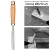 Flat Chisel Woodworking Tool Wooden Handle Hand Tools Durable Hardware Accessory Cr V 16mm