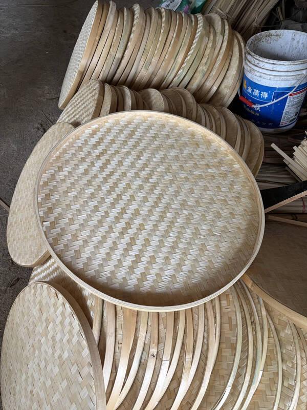 Traditional Handwoven Bamboo Decorative Sieve & Plaque
