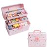 Lockable Hair Accessories Organizer Multipurpose Multi-Layer Girls Jewelry Box  Makeup