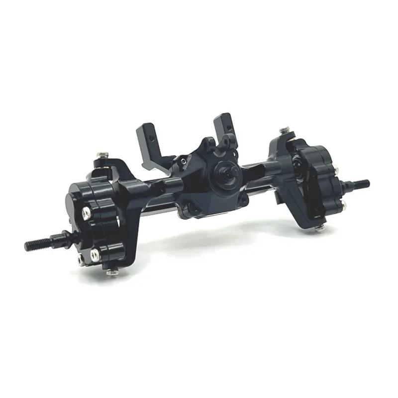 Upgrade Metal Front Rear Portal Bridge Axle Differential Assembly for FMS 1/24 FCX24 Xiaoqi Crusher Chevrolet K5 RC Car Parts