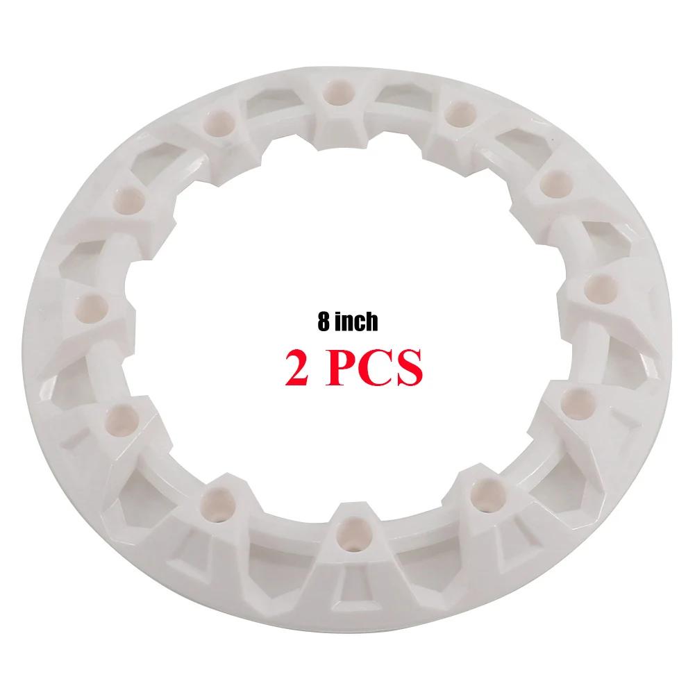 2PCS 4PCS 8-inch ATV Wheel Trim Hub Protection Decor Rim Cap Universal Vehicle All Terrain Wheel Plastic Cover For 8inch Tires