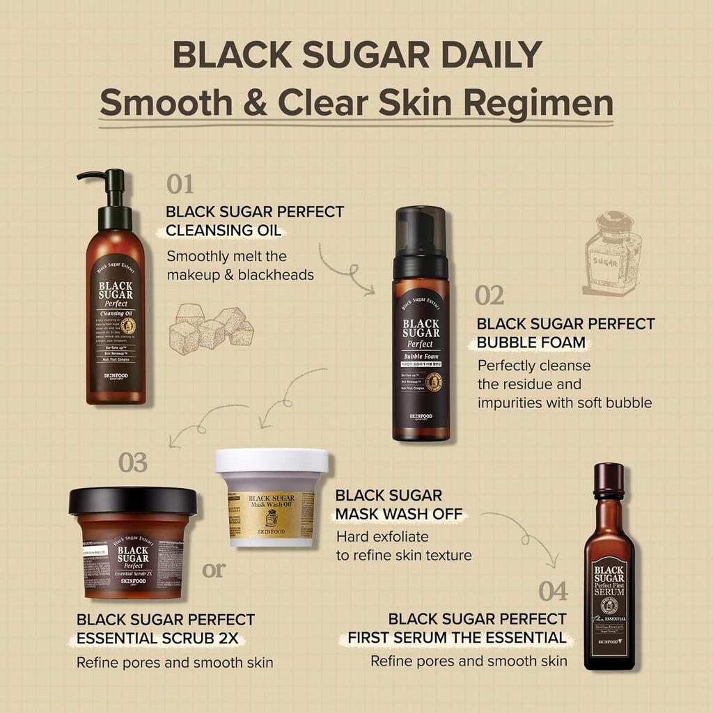 Skinfood Black Sugar Mask Wash Off 120g X 2