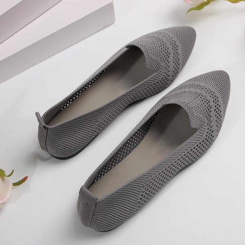 New Mesh Breathable  Women Breathable  Slip On Flat Casual Shoes Ladies Loafers Socks Shoes Women Zapatillas Mujer Womens Shoes