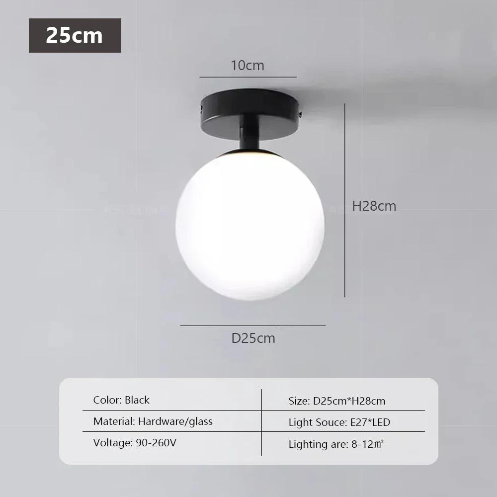 Modern Glass Ceiling Lamps Nordic glass ceiling Lights For Entrance Hallway Bedroom Bedside Home Indoor Lighting Fixtury