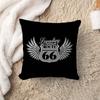 RRoute  Office Cushion Pillowcase Car Cushion CoverXCM Lumbar Pillowcase Sofa Pillowcover
