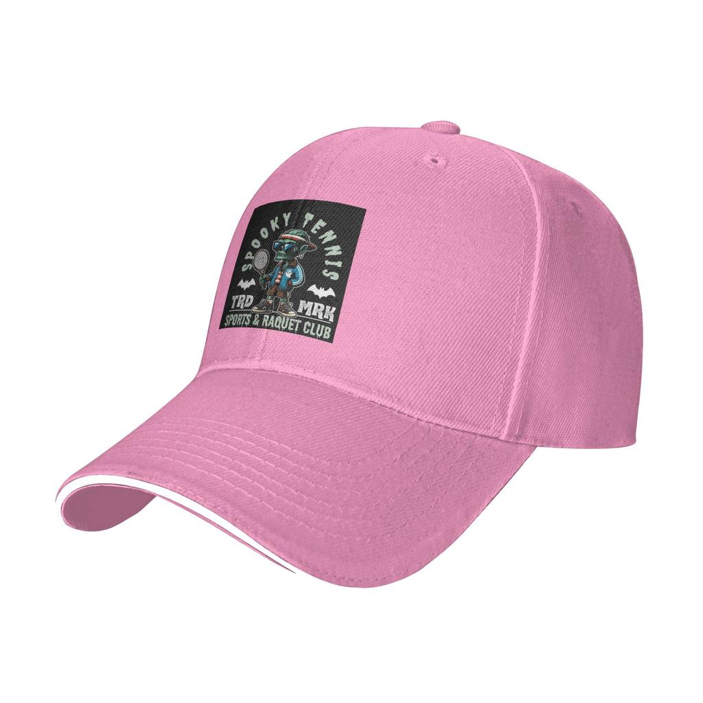 Spooky tennis sports and Raquet club Cap Casual Baseball Caps Adjustable Hat Hip Hop Summer Unisex Baseball Hats Customizable
