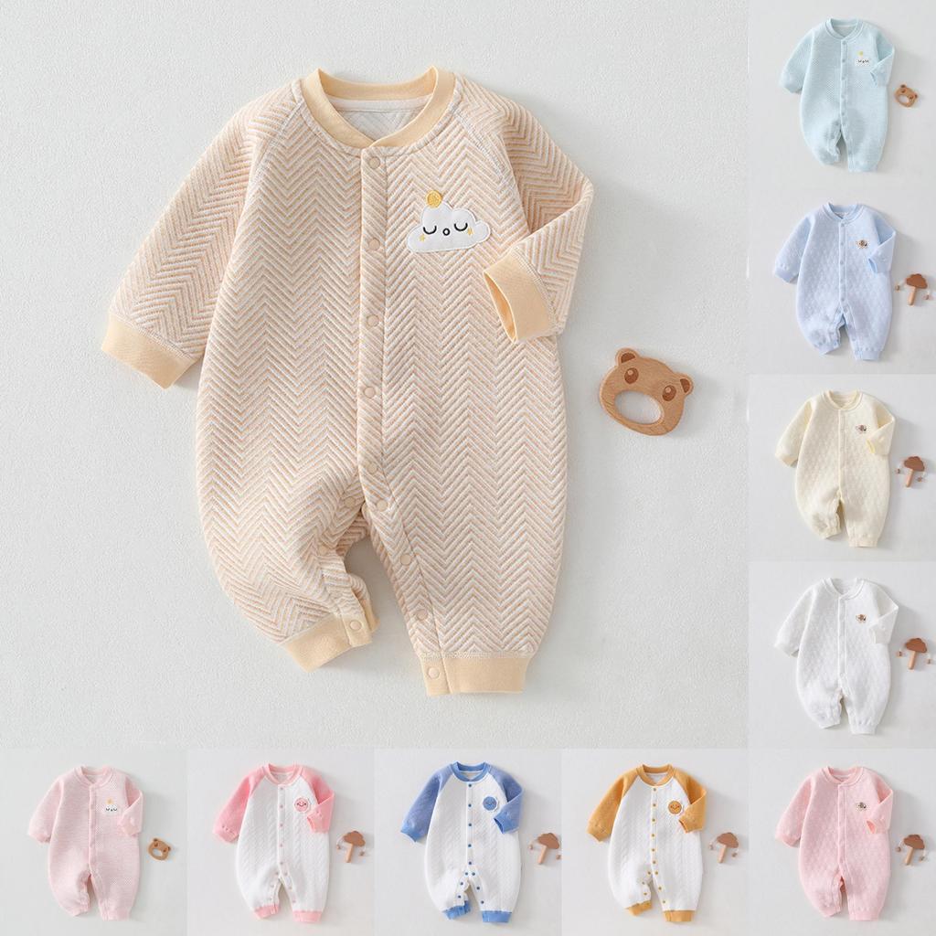 Baby Winter Warmth Cotton Snowsuit With No Bone Design For Newborns And Infants