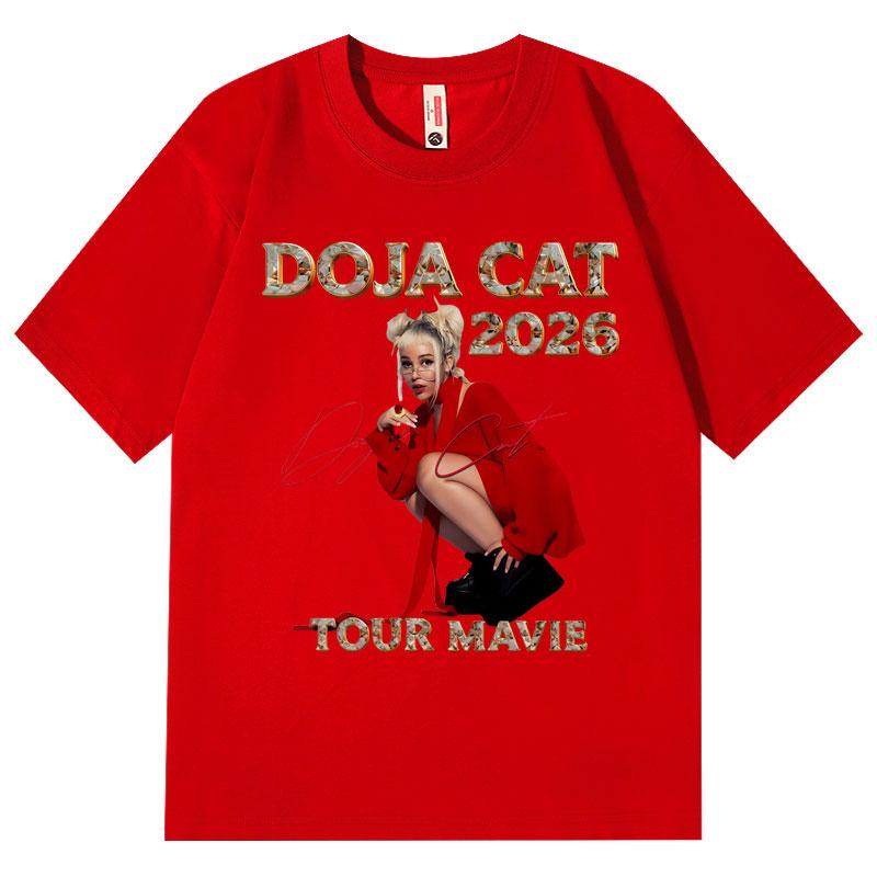 Doja Cat Ma Vie World Tour 2026 T Shirt Unisex WoUnisex Clothing Fashion Hip Hop Tshirt Summer Casual Cotton Short Sleeve Tshirts