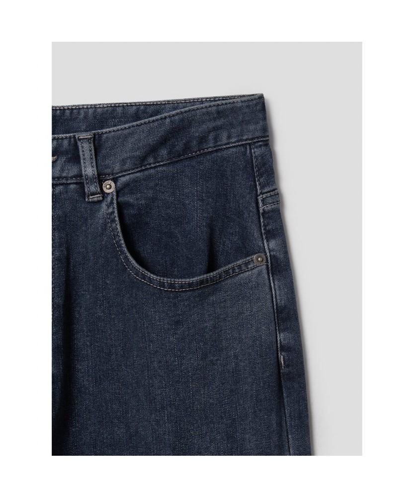 SHIFT.G Wide Brushed Denim Pants Navy