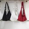 Kleiner schmutziger Schrank, japanische und koreanische literarische Polka-Dot-Damenhandtasche, kleine frische florale Mädchen-Umhängetasche, handgefertigte Knotenband-Tragetasche