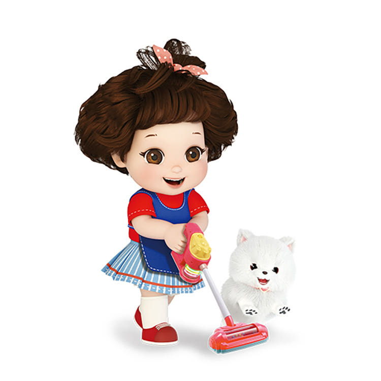 [mimi world] Jjongal Ttottori My First Cleaning Pretend Play Set
