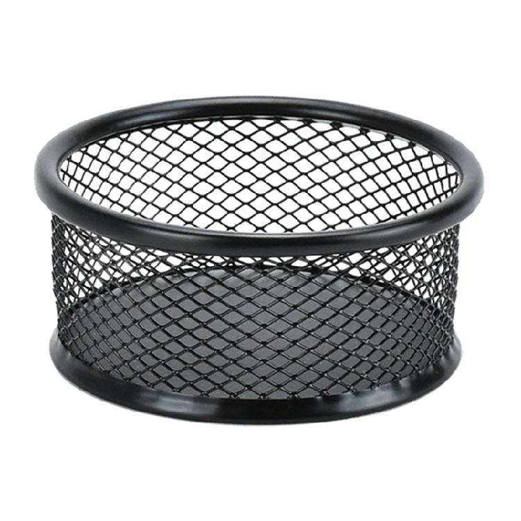 Настольный органайзер для скрепок коробка для хранения кнопок вентилируемый металлический органайзер для кнопок контейнер для скрепок для офисных принадлежностей чёрный 519₽