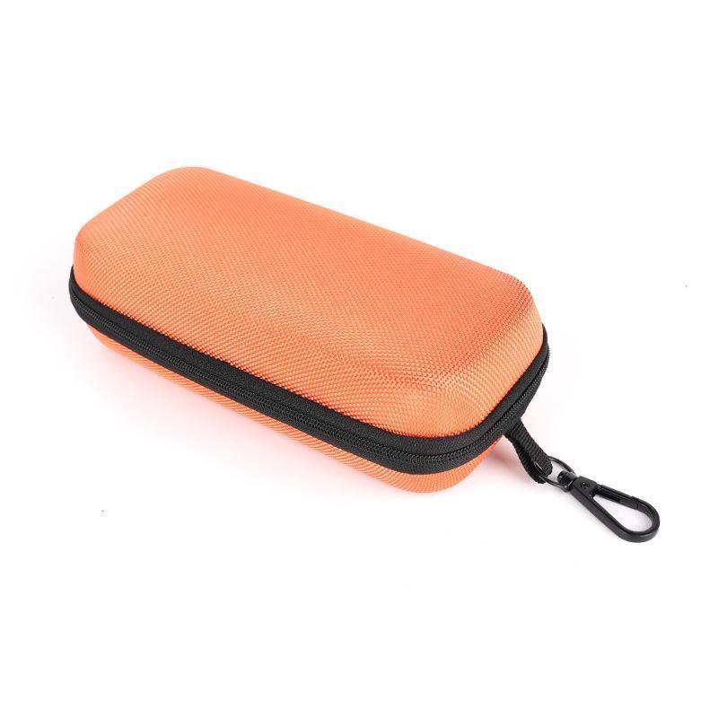 Protective Hard Shell Double Compartment Glasses Storage Box Shockproof Portable Car Zipper Double Lens Case