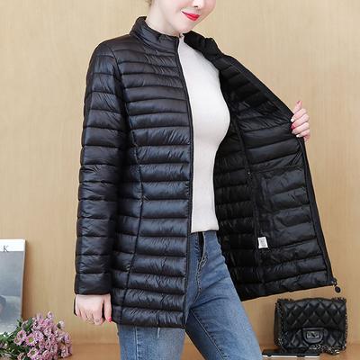 Mulheres inverno engrossado cintura gola alta plus size jaqueta quente solto à prova de vento quente top