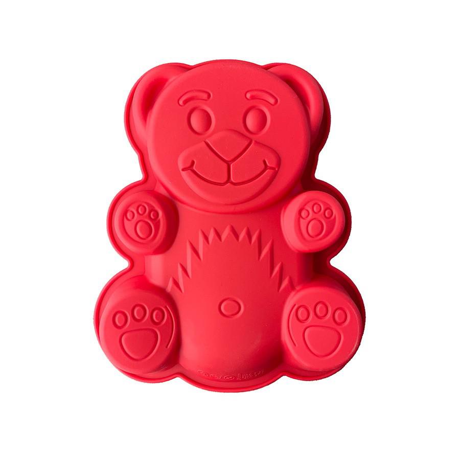 High-Temperature Resistant Little Bear Silicone Cake Mold for DIY Baking